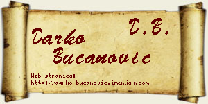 Darko Bučanović vizit kartica